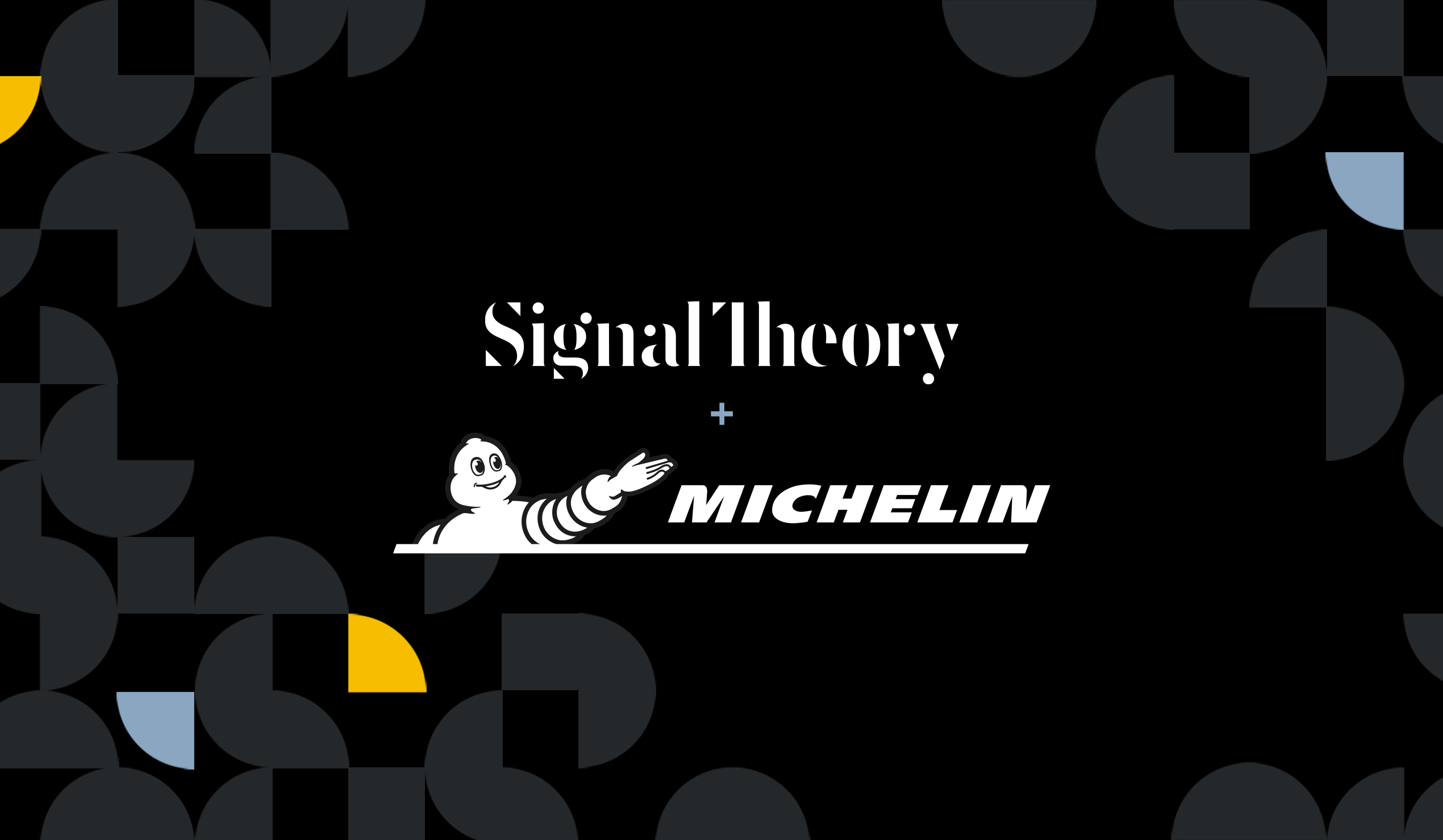 Signal Theory logo plus the Michelin logo