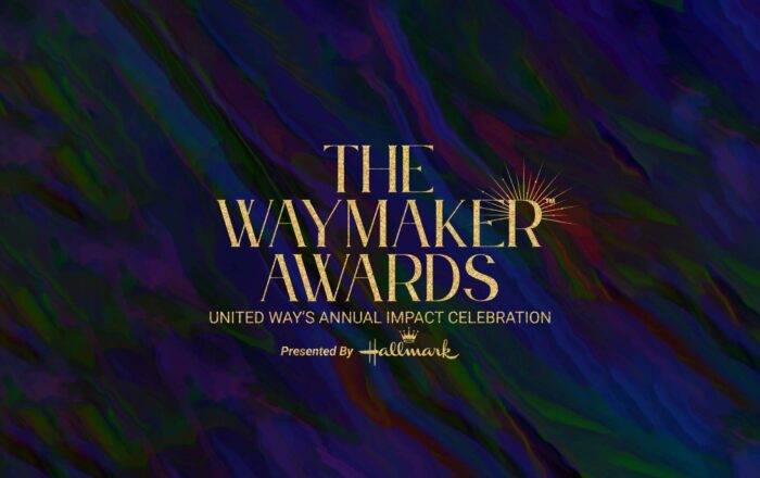 The Waymaker Awards, United Way's Annual Impact Celebration Presented by Hallmark on a deeply-colored marbeled background