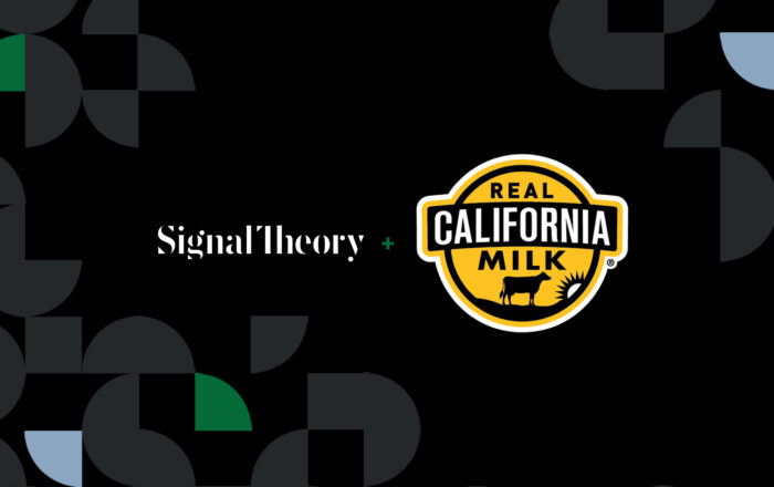 Signal Theory + Real California Milk logos